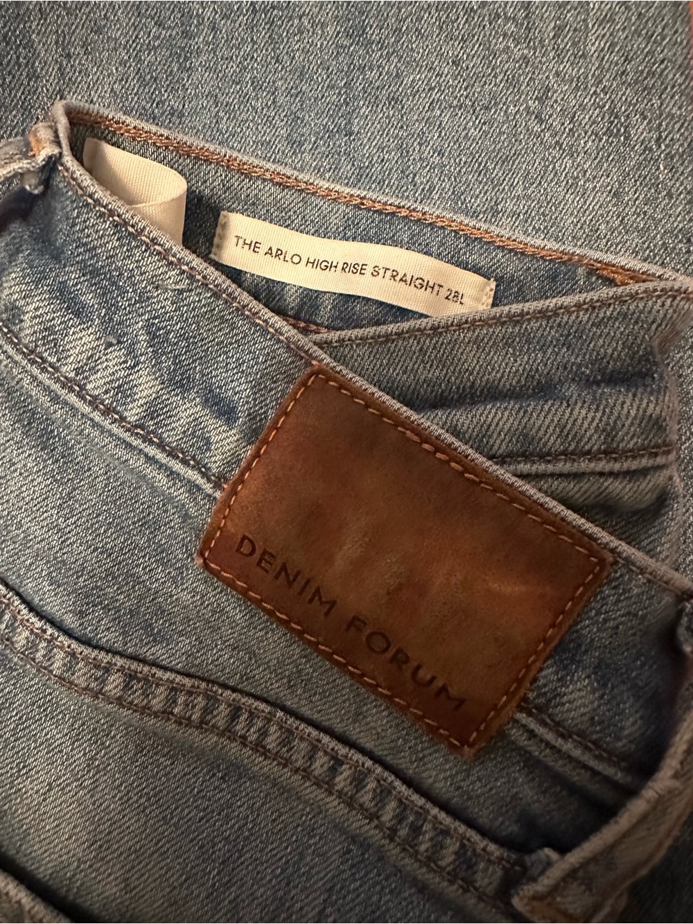Aritzia Denim Forum Arlo High-Rise Straight Jeans